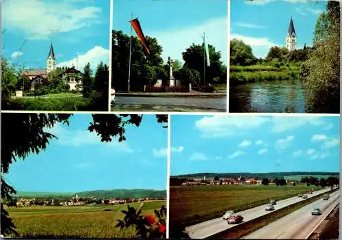 47884 - Deutschland - Allershausen , an der Amper , Mehrbildkarte - gelaufen 1978