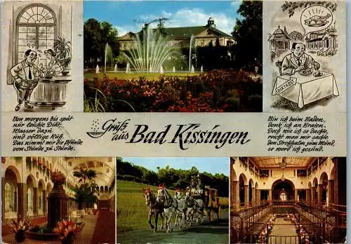 47890 - Deutschland - Bad Kissingen , Mehrbildkarte - gelaufen 1965