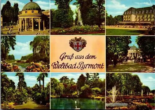47894 - Deutschland - Bad Pyrmont , Weltbad , Bad , Mehrbildkarte - gelaufen 1980