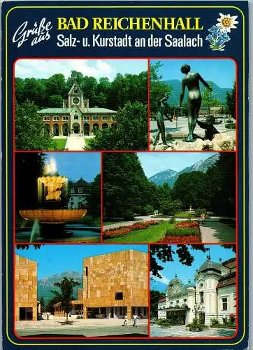 47896 - Deutschland - Bad Reichenhall , Salz u. Kurstadt an der Saalach , Mehrbildkarte - gelaufen 1991