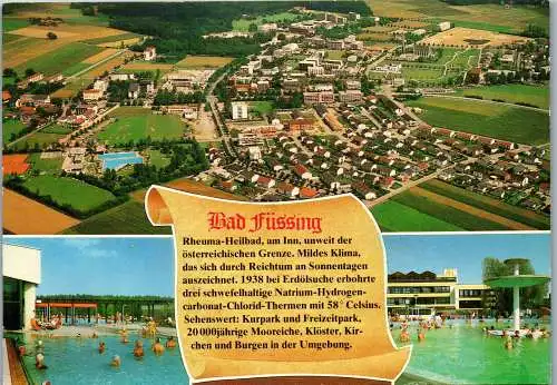 47924 - Deutschland - Bad Füssing , Thermalbad , Mehrbildkarte , Panorama - gelaufen 1983