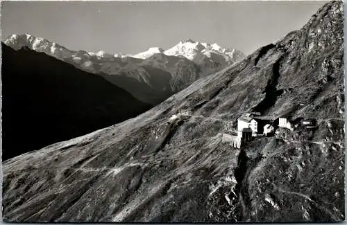 47942 - Schweiz - Fiesch , Hotel Jungfrau am Eggishorn mit Fletschhorn u. Mischabelgruppe - nicht gelaufen