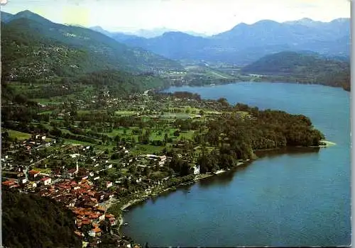 47953 - Schweiz - Caslano , Lago di Lugano , Panorama - gelaufen 1983