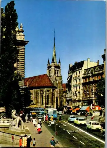 47957 - Schweiz - Lausanne , Place St. Francois - gelaufen 1970