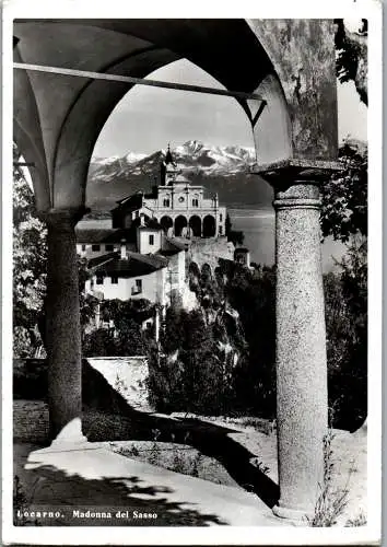 47962 - Schweiz - Locarno , Madonna del Sasso , Lago Maggiore - gelaufen 1959