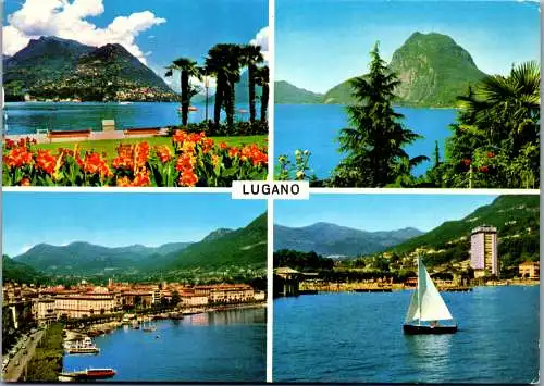 47965 - Schweiz - Lugano , Mehrbildkarte - gelaufen 1970