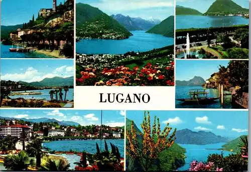 47966 - Schweiz - Lugano , Mehrbildkarte - gelaufen 1979