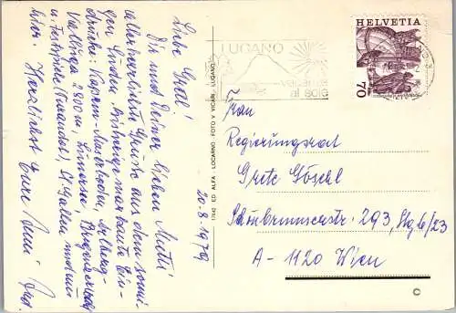 47966 - Schweiz - Lugano , Mehrbildkarte - gelaufen 1979