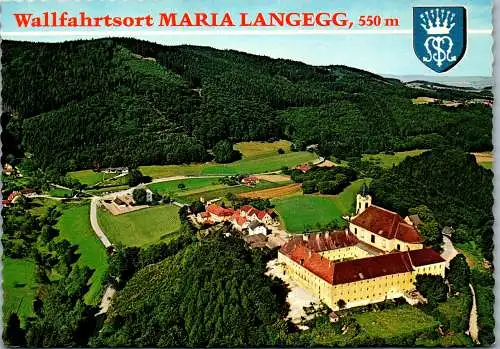 47975 - Niederösterreich - Maria Langegg , Wallfahrtsort , servitenkloster , Panorama , Wachau - gelaufen 1983