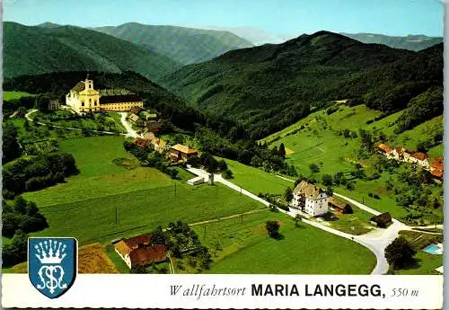 47976 - Niederösterreich - Maria Langegg , Wallfahrtsort , servitenkloster , Panorama , Wachau - gelaufen 1971