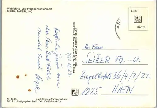 47987 - Niederösterreich - Maria Taferl , Mehrbildkarte - gelaufen 1982