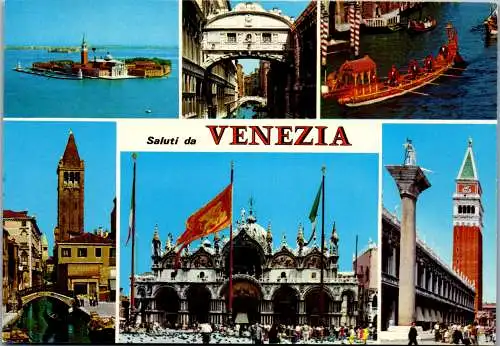 47996 - Italien - Venedig , Mehrbildkarte - gelaufen 1991