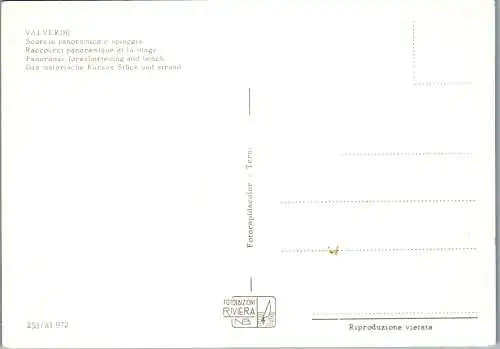 48001 - Italien - Valverde , Scorcio panoramico e spiaggia , Panorama - nicht gelaufen