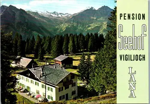 48012 - Italien - Lana bei Meran , Gasthof Pension Seehof , Vigiljoch , Monte San Vigilio - gelaufen 1973