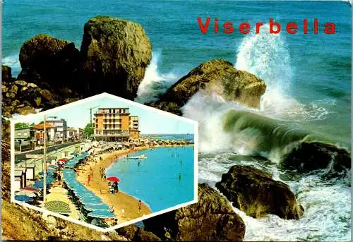48015 - Italien - Viserbella , Mehrbildkarte - gelaufen 1982