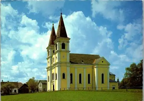 48027 - Niederösterreich - Kaltenberg , Lichtenegg , Wallfahrtskirche Maria Schnee in Kaltenberg - gelaufen 1981