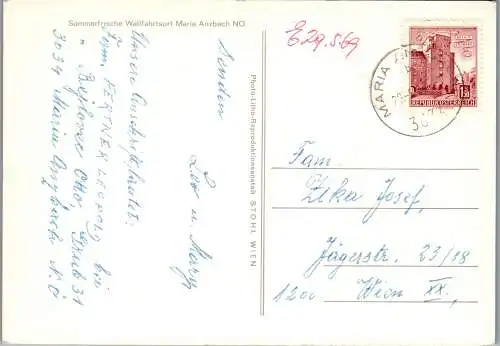 48034 - Niederösterreich - Maria Anzbach , Wallfahrtsort , Mehrbildkarte - gelaufen 1969