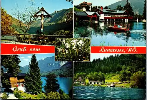 48043 - Niederösterreich - Lunz am See , Lunzersee , Kaffee Grubmayr , Scheiblingstein , Strandbad - nicht gelaufen