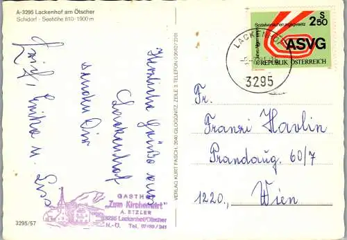 48056 - Niederösterreich - Lackenhof , am Ötscher , Schizentrum , Ski , Mehrbildkarte - gelaufen 1981