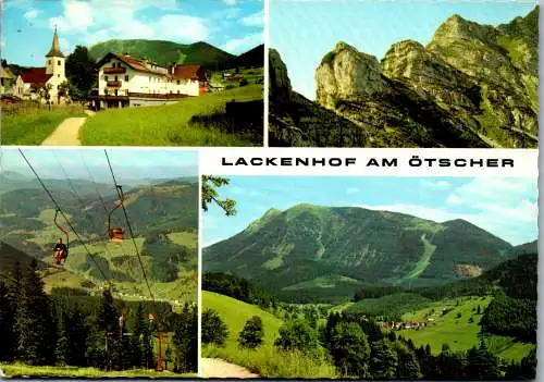 48060 - Niederösterreich - Lackenhof , am Ötscher , Sesselift zum Ötscherhaus , Mehrbildkarte - gelaufen 1973