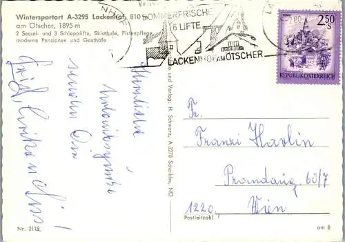 48066 - Niederösterreich - Lackenhof , am Ötscher , Mehrbildkarte , Winter - gelaufen 1980