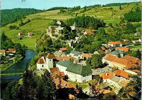 48073 - Niederösterreich - Krumau am Kamp , Panorama - gelaufen 1978