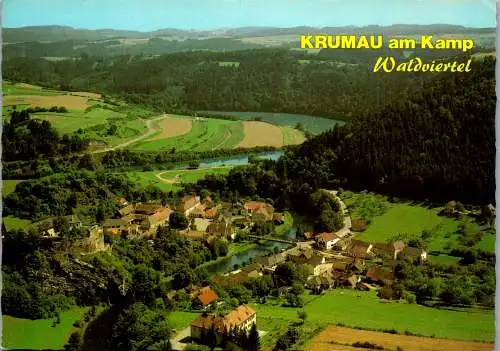 48076 - Niederösterreich - Krumau am Kamp , Waldviertel , Panorama - nicht gelaufen