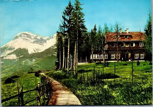 48080 - Niederösterreich - Breitenstein , Speckbacherhütte am Kreuzberg , Ausblick gegen die Rax - gelaufen 1978