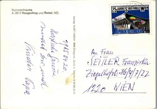 48102 - Niederösterreich - Haugschlag , Waldviertel , Rottal , Mehrbildkarte - gelaufen 1985