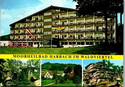 48113 - Niederösterreich - Harbach , Moorbad Harbach , Waldviertel , Nebelstein , Mandelstein , Mehrbildkarte - 1986
