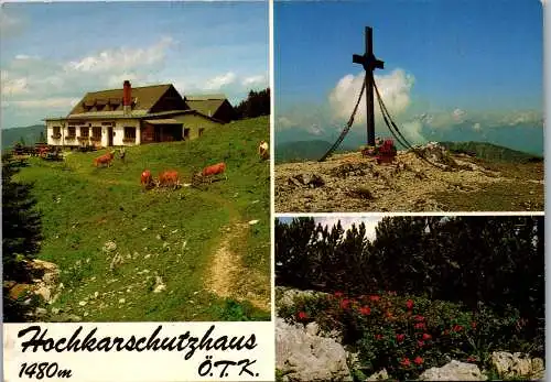 48116 - Niederösterreich - Göstling a. Ybbs , Hochkarschutzhaus des Ö.T.K. , Peperl u. Engel Esletzbichler