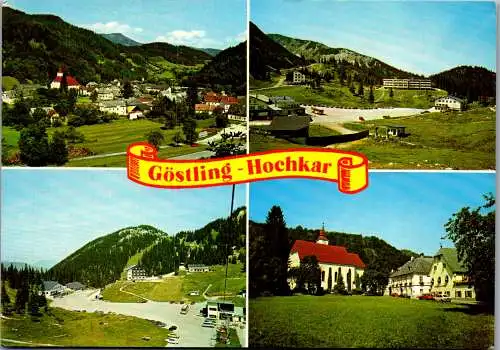 48118 - Niederösterreich - Göstling a. Ybbs , Hochkar , Mehrbildkarte - gelaufen 1986