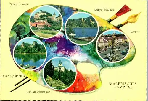 48131 - Niederösterreich - Kamptal , Mehrbildkarte - gelaufen