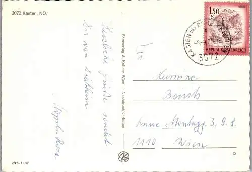 48133 - Niederösterreich - Kasten , Mehrbildkarte - gelaufen 1977
