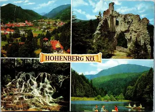 48144 - Niederösterreich - Hohenberg , Ruine , Wasserfall Finsterholz , Hinterbergteich - gelaufen 1967