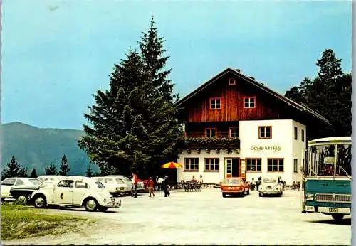 48145 - Niederösterreich - Hohenberg , Gasthof Ochsattel , Auto , VW Käfer , Passat , Bus , Hermann Weissenböck