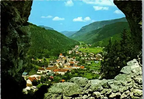 48146 - Niederösterreich - Hohenberg , Ausblick von der Ruine gegen Reisalpe - gelaufen 1975