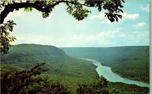 48161 - USA - Chattanooga , Grand Canyon of the Tennessee River seen from Elder Mountain , Tennessee - nicht gel