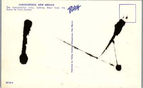 48172 - USA - Albuquerque , Looking West from the Santa Fe Train Station , New Mexico - nicht gelaufen
