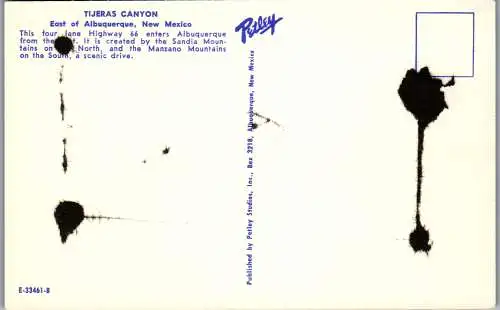 48179 - USA - Albuquerque , Tijeras Canyon , New Mexico - nicht gelaufen