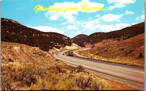 48201 - USA - Nevada , Highway through Nevada - nicht gelaufen