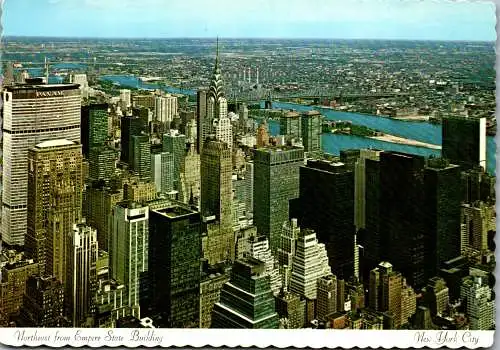48242 - USA - New York  , Northeast from Empire State Building , Long Island - nicht gelaufen