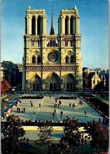 48246 - Frankreich - Paris , Facade de Notre Dame - gelaufen 1979