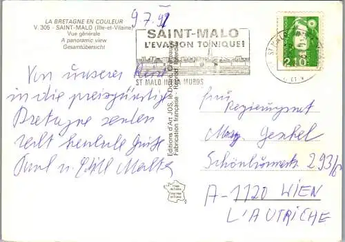 48249 - Frankreich - Saint Malo , Vue generale - gelaufen 1991