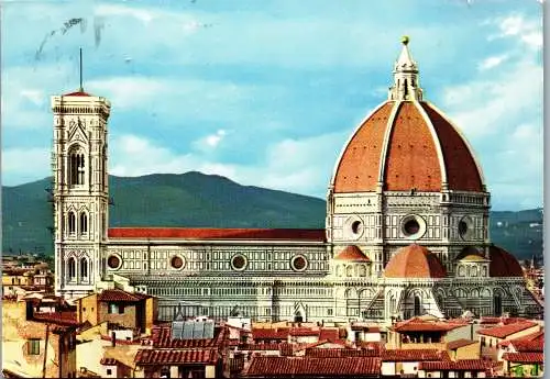 48255 - Italien - Firenze , Florenz , La Cattedrale da Palazzo Vecchio - gelaufen 1970