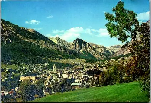48256 - Italien - Cortina D'Ampezzo , Col Rosa , Pomagagnon , Panorama - gelaufen 1969