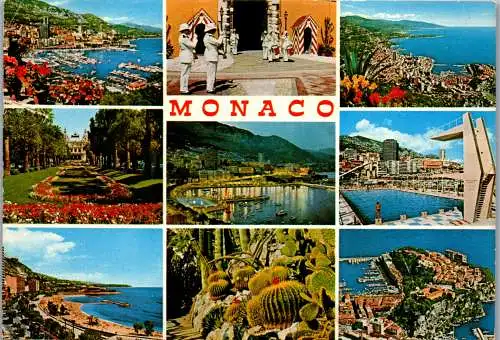 48259 - Monaco - Principaute de Monaco , Mehrbildkarte - gelaufen 1980