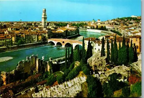48268 - Italien - Verona , Panorama - gelaufen 1992