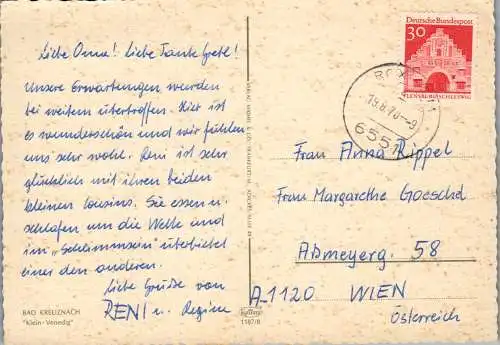 48280 - Deutschland - Bad Kreuznach , Klein Venedig - gelaufen 1970