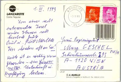 48283 - Spanien - Lanzarote , Costa Teguise - gelaufen 1993